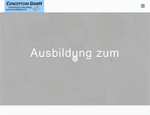 Tablet Screenshot of conceptum.ch